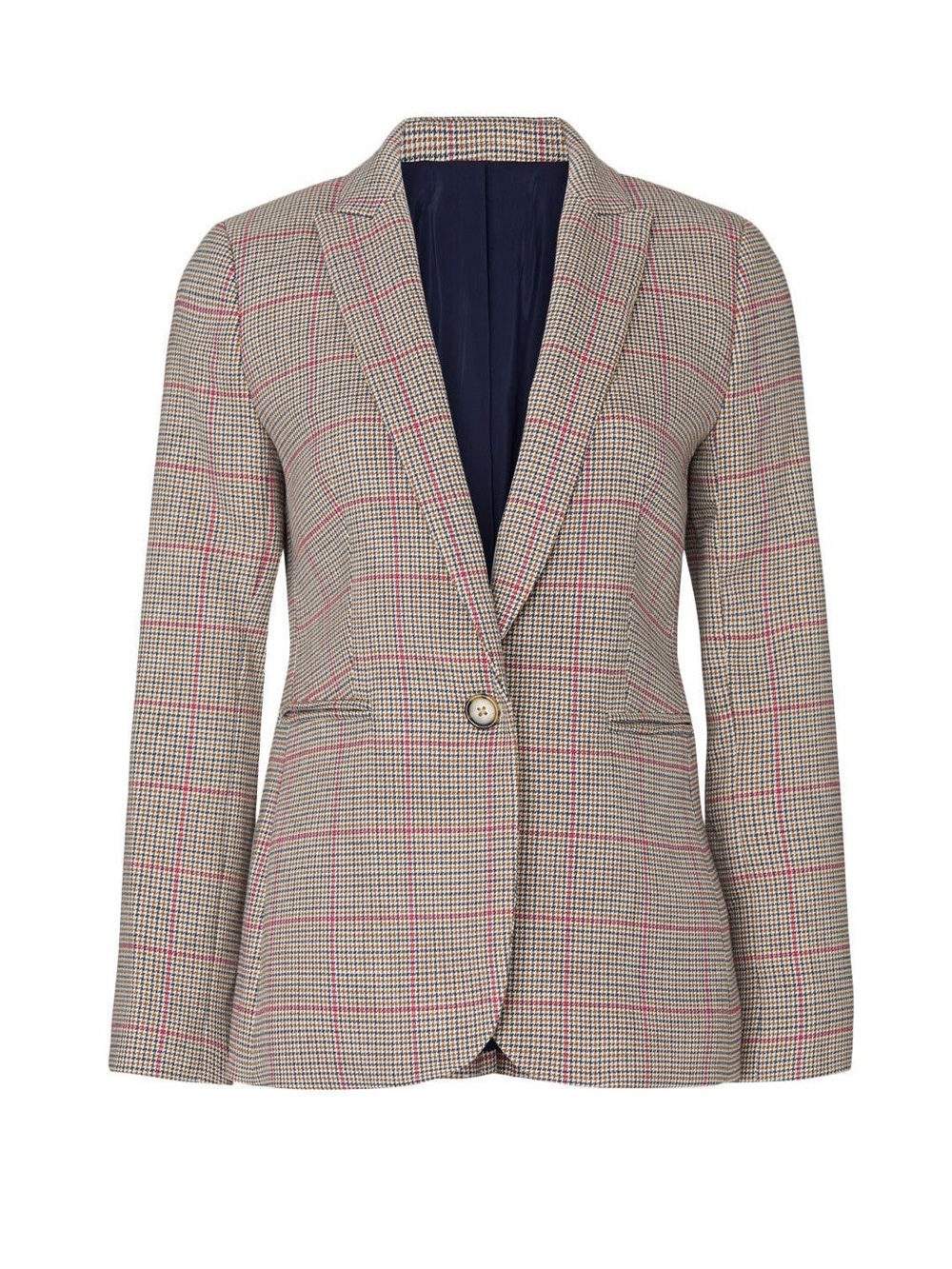 J. Crew J Crew Park Long Sleeve Blazer Jacket Tan Plaid 6 Sold Out